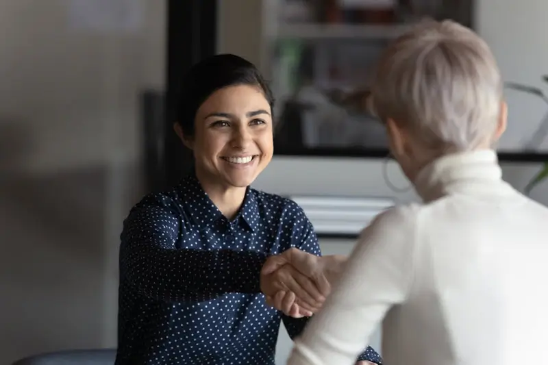 people shaking hands